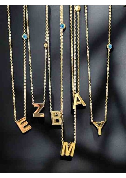 Çelik Harfli Kolye