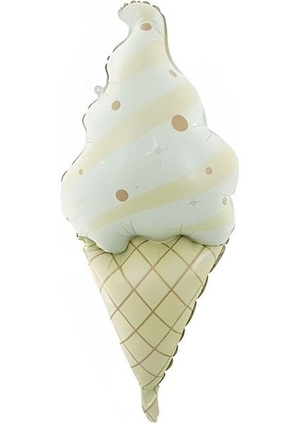 Retro Külahlı Dondurma Şekilli Folyo Balon 1 Adet