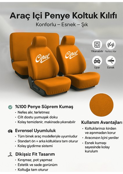 Opel Vectra ile Uyumlu Oto Koltuk Kilifi ile Aracinizi Yenileyin Konforu ve Kaliteyi Bir Arada Yasayin