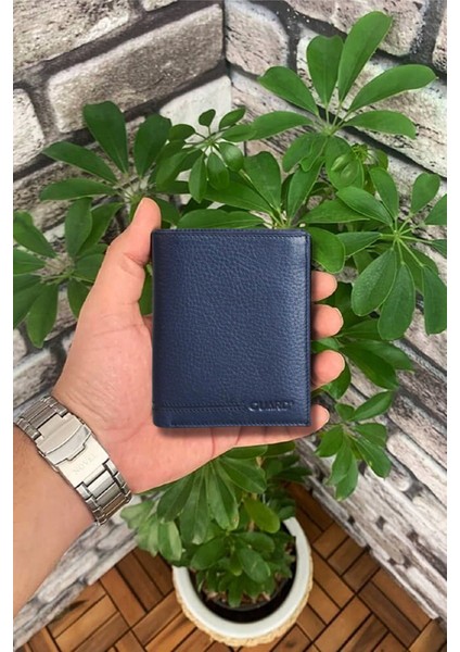 Deri Çok Bölmeli Dikey Antik Taba Erkek Cüzdanı (T1678)