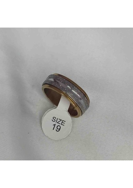 Sim Şerit Detay Gold Çelik Erkek Yüzük fiyatları