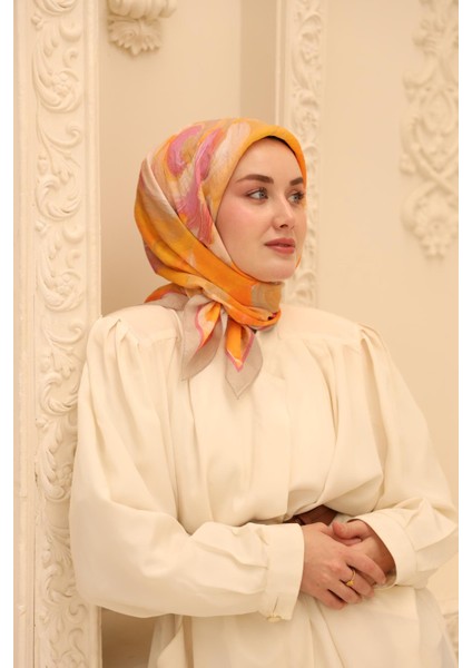 Akrilik Desen Olinda Ipek Eşarp