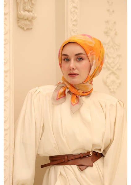 Akrilik Desen Olinda Ipek Eşarp