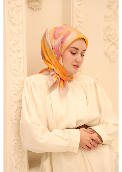 Akrilik Desen Olinda Ipek Eşarp