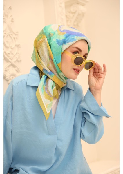 Akrilik Desen Olinda Ipek Eşarp