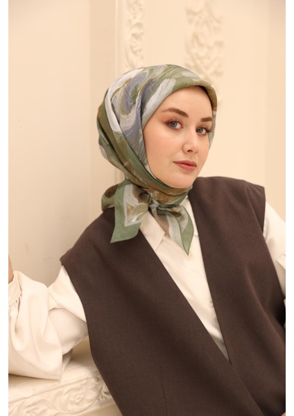 Akrilik Desen Olinda Ipek Eşarp