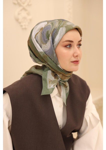 Akrilik Desen Olinda Ipek Eşarp