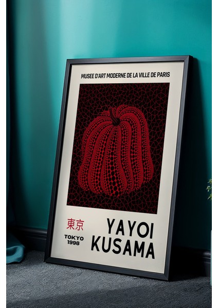 Japon Sanatından Ilham Alan Doğal Ahşap Çerçeveli Nokta Sanatı Tablo