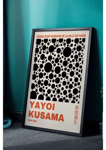 Zen Dalgaları Sanatı - Japandi Stil Doğal Ahşap Çerçeveli Tablo