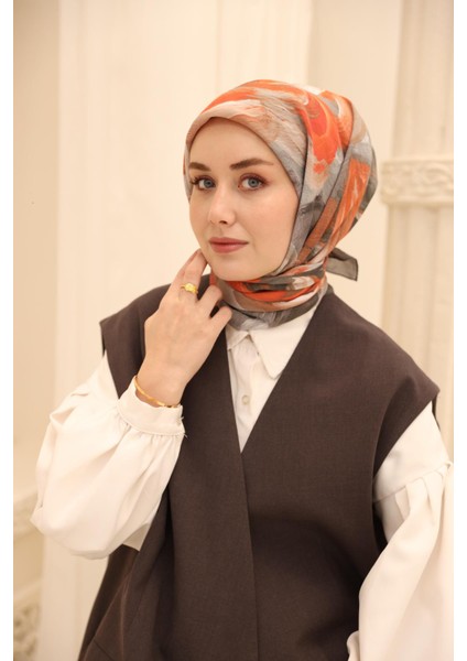 Akrilik Desen Olinda Ipek Eşarp