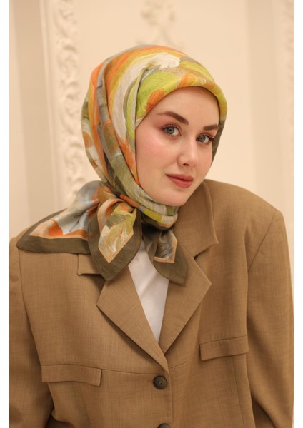 Akrilik Desen Olinda Ipek Eşarp