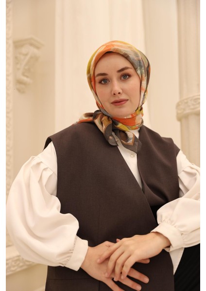 Akrilik Desen Olinda Ipek Eşarp