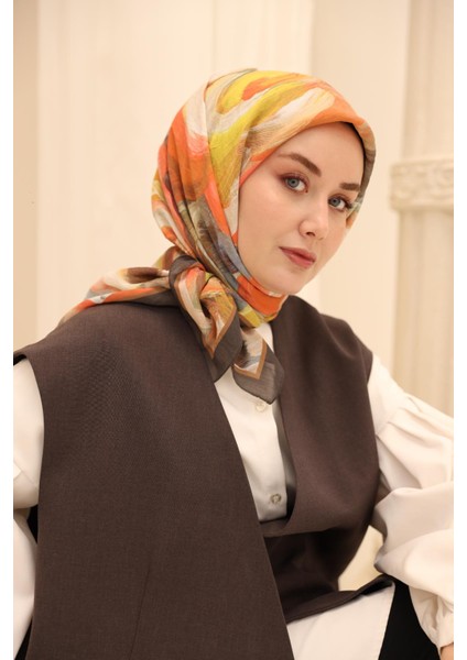Akrilik Desen Olinda Ipek Eşarp