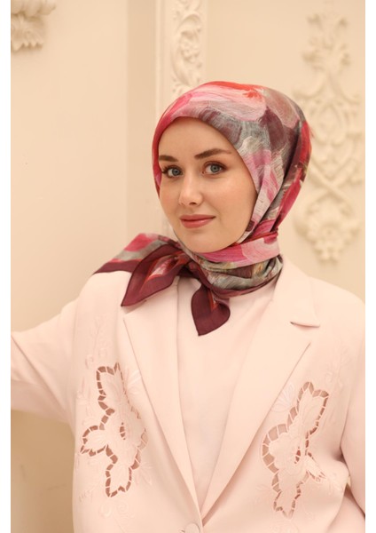 Akrilik Desen Olinda Ipek Eşarp