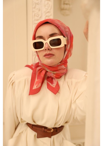Akrilik Desen Olinda Ipek Eşarp