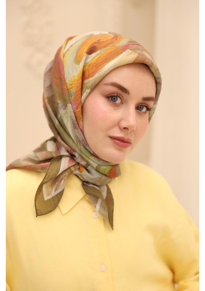 Akrilik Desen Olinda Ipek Eşarp