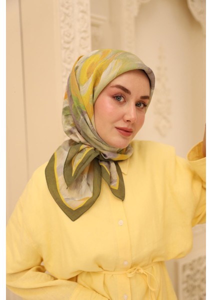 Akrilik Desen Olinda Ipek Eşarp