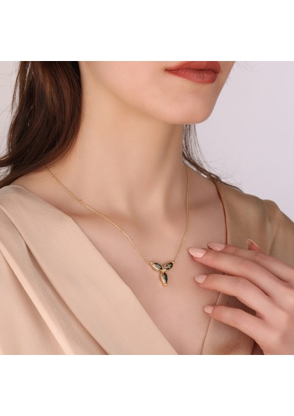 Markiz Kesim Peridot Kolye, Zirkon Peridot Kolye, 18 Ayar Altın Kaplama Kolye, 925 Ayar Gümüş Kolye, Yeşil Taşlı Kolye, modelleri