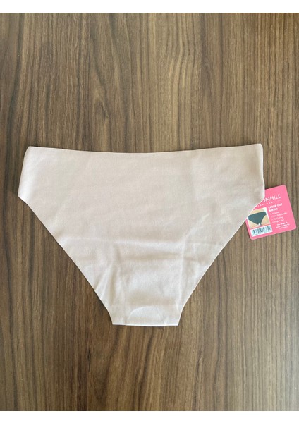 Kahve Klasik Basic Lazer Kesim Bikini Külot