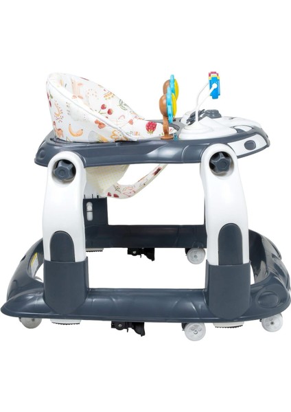 Colorjoy Lüx Robot Model Yürüteç | Oyuncaklı, Eğitici, | Antrasit Yürüteç