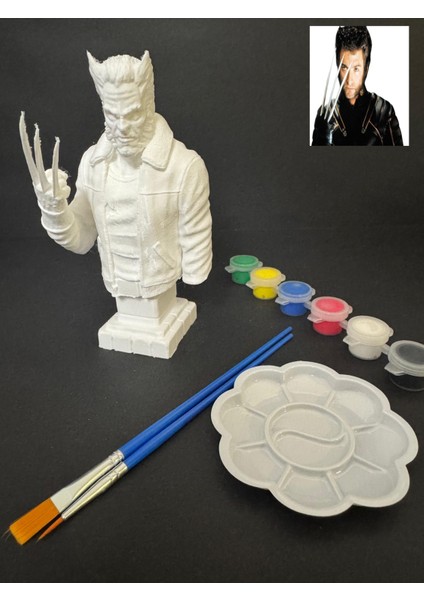 X-Men Wolverine Logan 3D Figür Boyama Seti