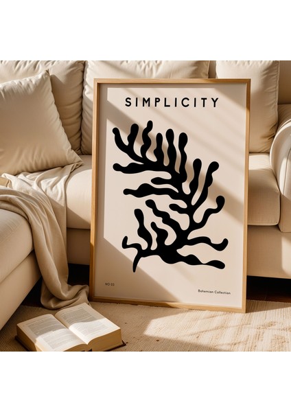Lagom Life Bohem Minimalist Ahşap Çerçeveli Duvar Tablosu fiyatları
