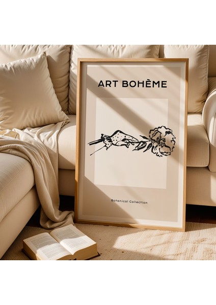 Art Bohem Zarif El ve Çiçek Doğal Ahşap Çerçeveli Duvar Tablosu fiyatları