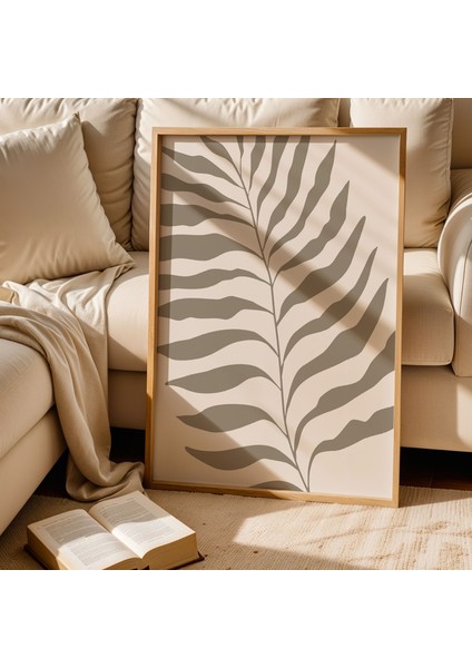 Matisse Botanik Sanatı Bohem Minimalist Ahşap Çerçeveli Duvar Tablosu fiyatları