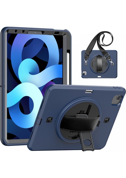 Apple iPad Pro 11 (2020) Kılıf Strap-C Otterbox Tablet Kapak - Lacivert 11