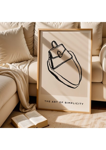 Art Bohem – Minimalist Koleksiyon Doğal Ahşap Çerçeveli Duvar Tablosu fiyatları