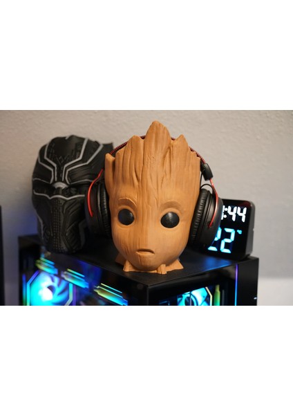Baby Groot Kulaklık Standı Kulaklık Tutucu Mükemmel Oyuncu Hediyesi Groot Kulaklık Headset Stand