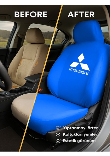Mitsubishi Lancer Araç Koltuk Kılıfı 4 Parça Set