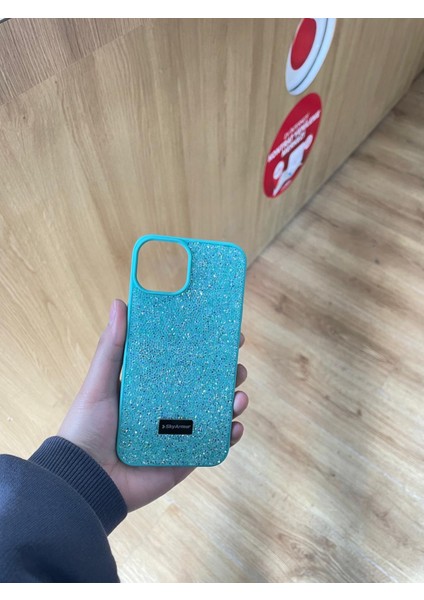 Apple Iphone 14 / 13 Uyumlu Simli Şık Tasarımlı Telefon Kılıfı