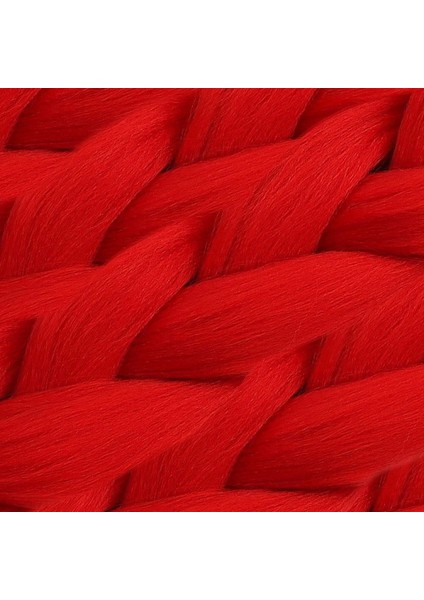 Sentetik Örgülük Saç 100 Gr. - Kırmızı