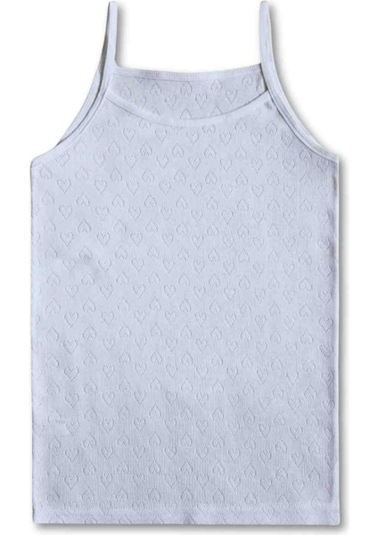 %100 Pamuklu Kız Çocuk Ince Askılı Atlet Fanila Iç Çamaşır 6lı Set