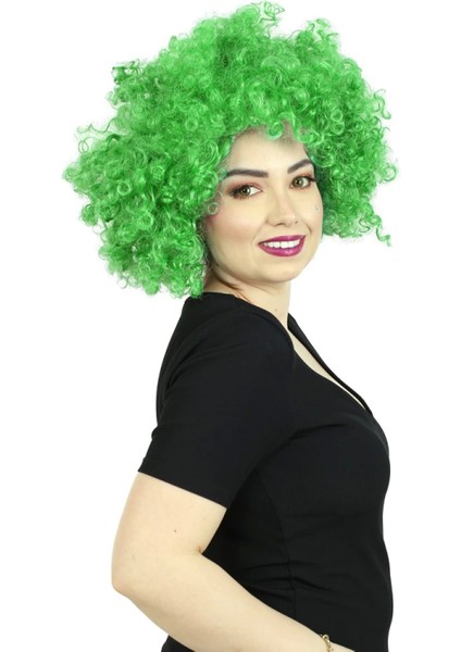 Animasyon Parti ve Palyaço Peruğu - Açık Yeşil fiyatları