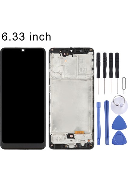 Samsung Galaxy A31 Sm A315 LCD Ekran Siyah Renk Ilanı Çerçeveli OLED +Tamir Seti Aaa Katite