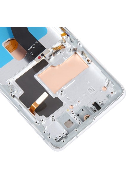 Samsung Galaxy S21 Ultra 5g Sm G998B LCD Ekran OLED Çerçeveli +Tamir Seti Gümüş Sağlam Paketleme