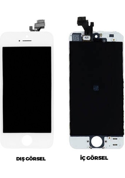 Apple iPhone 5 Uyumlu Aa Kalite LCD Ekran Dokunmatik+Çıtalı (Beyaz Renk Ilanı)