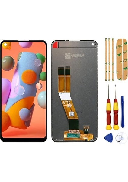 Samsung A11 LCD Ekran A115 LCD Ekran Çıtasız Ldeaew
