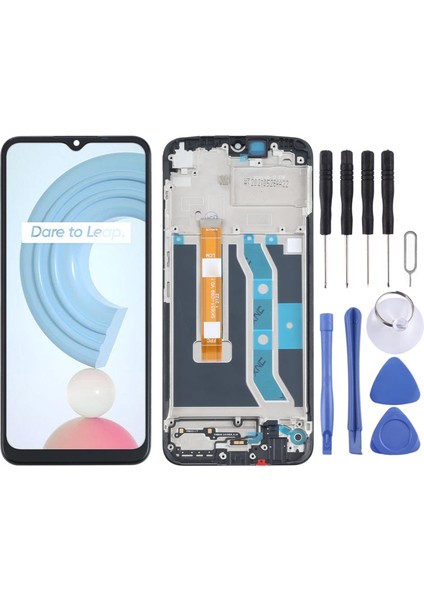Realme C21Y Ekran Çıtalı+Tamir Seti Sağlam Paketleme