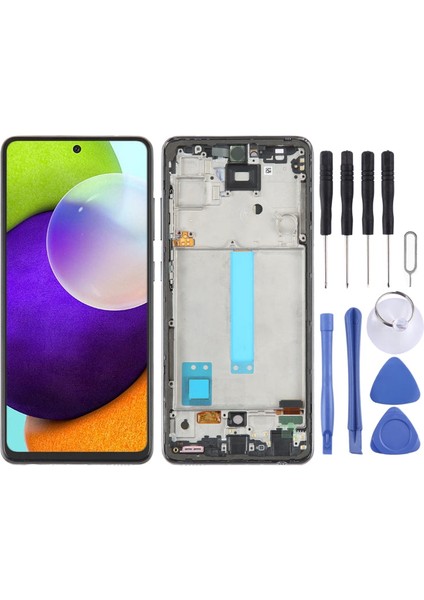 Samsung Galaxy A52 Sm A525 LCD Ekran OLED Siyah Renk Ilanı Birebir Uyumlu