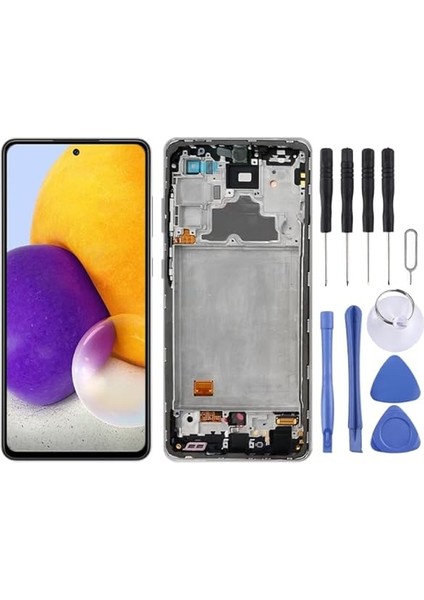 Samsung A72 LCD Ekran A725 Beyaz Renk Ilanı Ldeaew