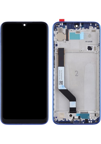 Redmi Note 7 Pro LCD Ekran Mavi Renk Ilanı Çerçeveli +Tamir Setitrytrytry