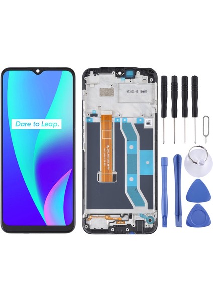 Realme C15 LCD Ekran Çıtalı Tamir Seti RMX2180 Kaliteli Ürün