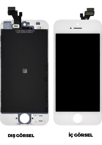 Apple iPhone 5 Uyumlu LCD Ekran Dokunmatik Çıtalı (Beyaz Renk Ilanı) Hızlı Kargo