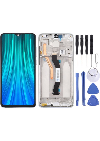 Redmi Note 8 Pro LCD Ekran Çerçeveli Beyaz Renk Ilanı +Tamir Seti Çift Sim Kart Versiyonu Fgrve