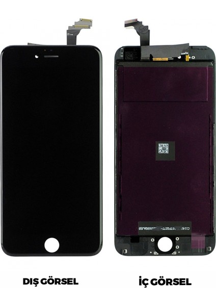 Apple iPhone 6 Plus Uyumlu LCD Ekran Dokunmatik Çıtalı (Siyah Renk Ilanı) Aaa Katite
