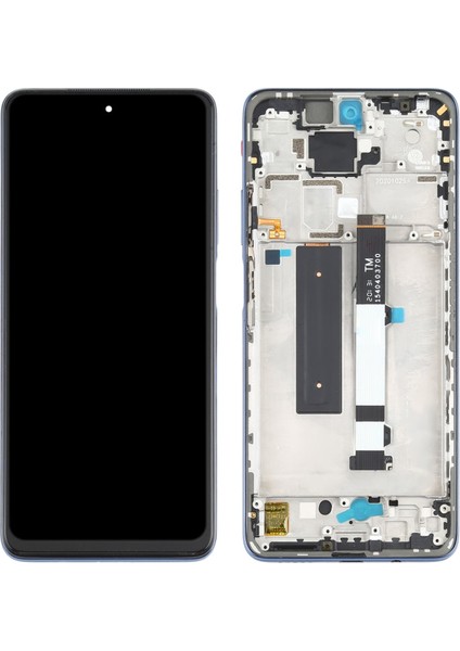 Redmi Note 9 Pro 5g LCD Ekran Çerçeveli Yesil Renk +Tamir Seti M2007J17G Gri
