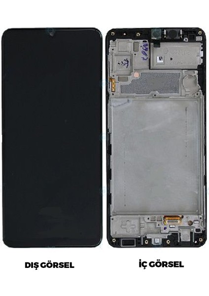 Samsung Galaxy A22 4g LCD Ekran Servis Dokunmatik Çıtalı (Siyah Renk Ilanı) RX4F
